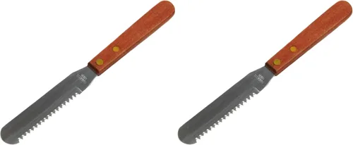 Vista 3 de Chef Craft Seleccione cuchillo de corte y extensión de acero inoxidable, hoja de 4 pulgadas de 8 pulgadas de largo, mango de madera