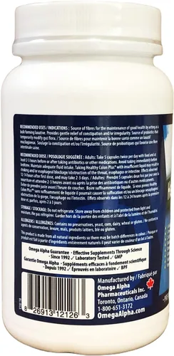 Vista 2 de Omega Alpha Healthy Colon Plus 180 Cápsulas