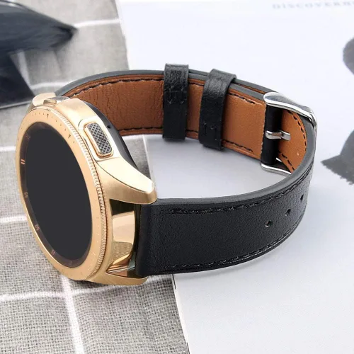 Vista 6 de Abanen Correa de reloj de 0.787 in para Garmin Venu Sq/Venu 2 Plus/Vivoactive 6/5, correa de cuero de liberación rápida para Vivoacvit 3, Forerunner