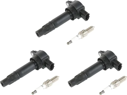 Vista 11 de Paquete de 3 bobinas de encendido DR39 y 6 bujías de iridio compatibles con Buick para Cadillac para Chevrolet para Oldsmobile Pontiac Allure