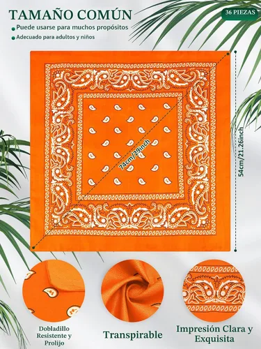 Vista 3 de Unittype 36 bandanas de cachemira 1