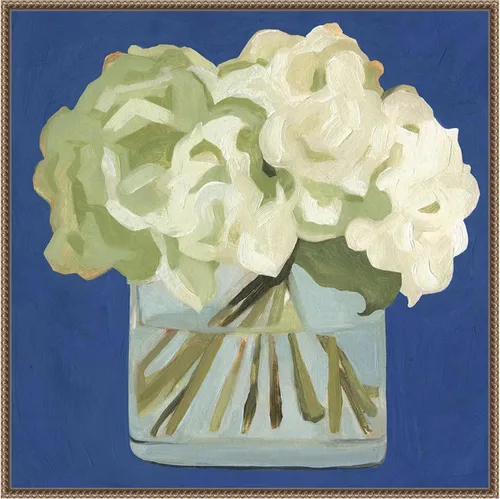 Vista 19 de Amanti Art Lienzo enmarcado para pared, 16 x 16 pulgadas, hortensias blancas II por Emma Scarvey, lienzo enmarcado para pared, obras de arte