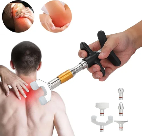 Vista 6 de HURRISE Herramienta manual de corrección de ajuste quiropráctico para masaje de espalda de columna vertebral, ajustador de herramienta de ajuste