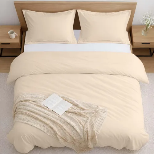 Vista 21 de Kotton Culture - Funda de edredón de microfibra prelavada de 1 pieza, tamaño individual, ropa de cama ultrasuave, ligera y transpirable, cierre