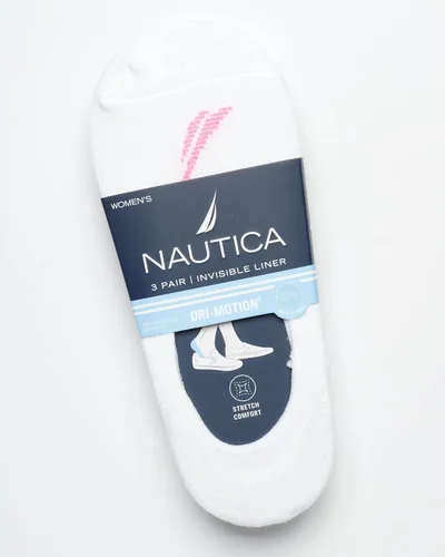 Vista 2 de Nautica Calcetines deportivos elásticos para mujer con agarre antideslizante (paquete de 3)