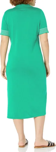 Vista 5 de The Drop Tessa - Vestido tipo suéter tipo polo para mujer