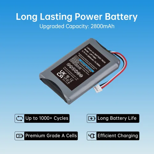 Vista 5 de Tectra for PS5 Battery LIP1708 Battery for Sony PlayStation 5 DualSense