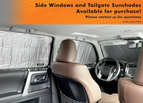 Vista 8 de YelloPro Auto Parasol para parabrisas delantero de ajuste personalizado para Toyota 4Runner SUV 2010, 2011, 2012, 2013, 2014, 2015, 2016, 2017
