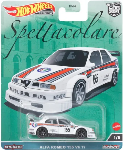 Vista 7 de Hot Wheels Car Culture 2023 Spettacolare Series - Paquete completo de 5 unidades (FPY86‑959B) Alfa Romeo Giulia GTA, 155 V6 Ti, Lancia Stratos