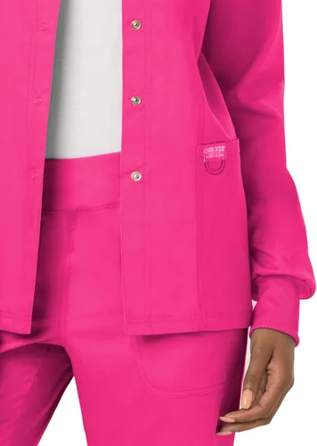 Vista 3 de Cherokee Women's Snap Front Warm-up Jacket