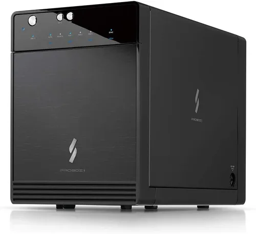 Vista 6 de Mediasonic PROBOX gabinete de HDD SATA con 4 compartimientos de 3.5 pulgadas, soporte para USB 3.0 eSATA, HDD SATA de 30TB (HF2-SU3S3)