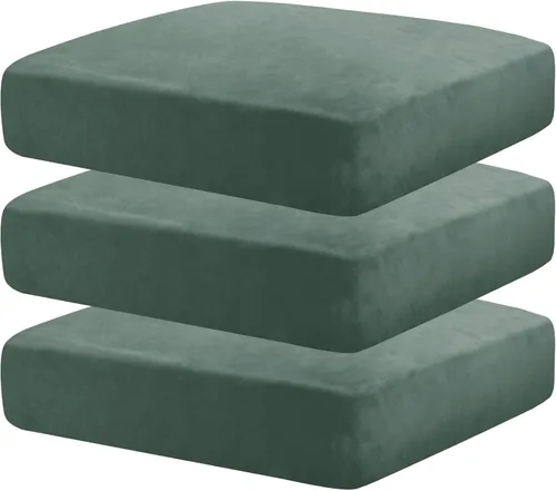 Vista 38 de MAXIJIN Fundas de cojín elásticas de terciopelo para sofá, funda de cojín suave de repuesto para sofá de dos plazas, protector de asiento