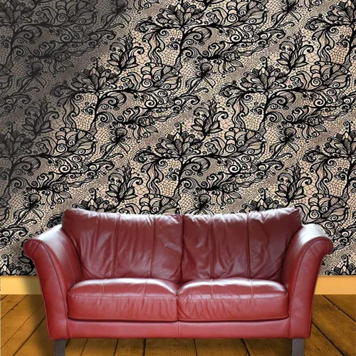 Vista 3 de Papel tapiz adhesivo para despegar y pegar, papel tapiz gótico para cocina, decoración de pared, decoración de pared, fácil de limpiar (ancho) 48