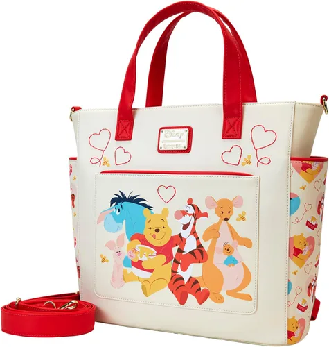 Vista 8 de Loungefly Disney Winnie The Pooh Love - Mochila convertible y bolsa de mano