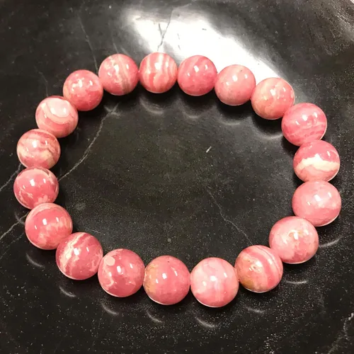 Vista 631 de Gem Avenue Handmade Round Bead Stretch Bracelet Unisex Natural Stone Beaded Jewelry for Men & Women, Elastic Wristband for Daily Wear
