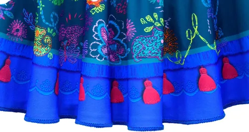 Vista 7 de YQSGT Traje de baño Encanto de dos piezas con volantes y hombros descubiertos para niños con traje de baño Mirabel