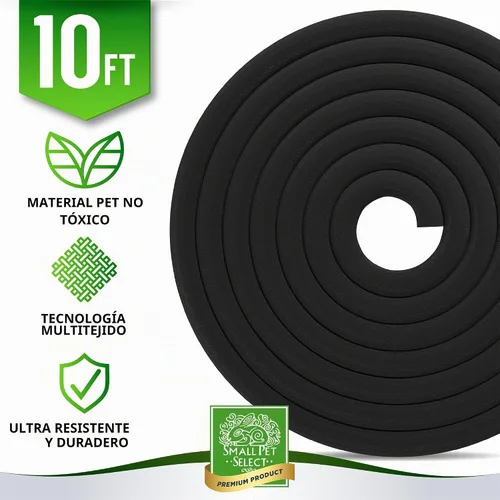 Vista 4 de Small Pet Select Funda Protectora de Cables de Alta Resistencia - Negra, 3.05m - Protector Ultra Duradero de Cables Eléctricos y Alambres