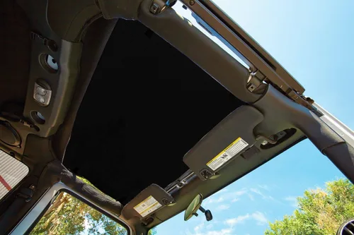 Vista 4 de Bestop 5240035 Top de bikini de sol de diamante negro para Wrangler JK 2DR y 4DR 2007-2018 - Longitud de Targa