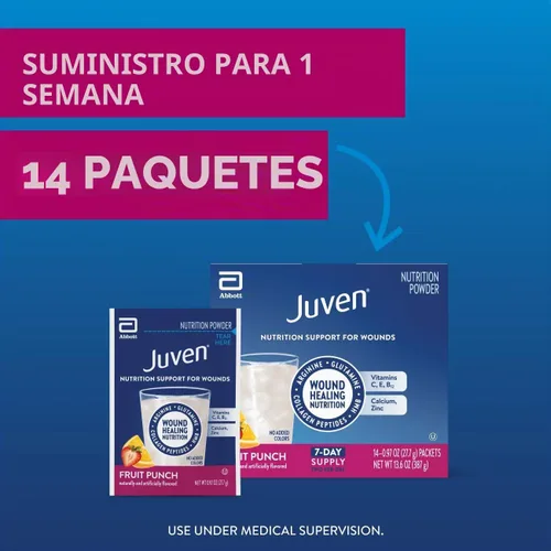 Vista 10 de Juven Nutrition Support para la curación de heridas, ponche de frutas, 14