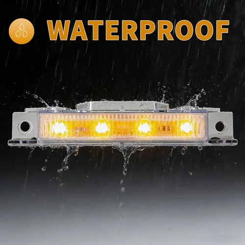 Vista 3 de Marcador superior LED para cabina de techo para Volvo VNL VNM 2008-2017 Lámpara de techo de cabina, impermeable, aprobado por DOT, blanco, lente