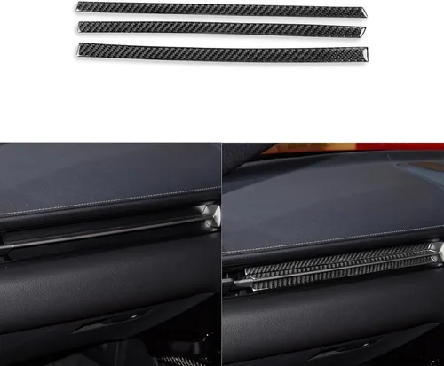 Vista 23 de Adhesivo de Fibra de Carbono Premium Real para Ventana de Coche, Pilar A, Panel Triangular, Anticolisión, Compatible con Toyota Supra GR A90 A91 MK5