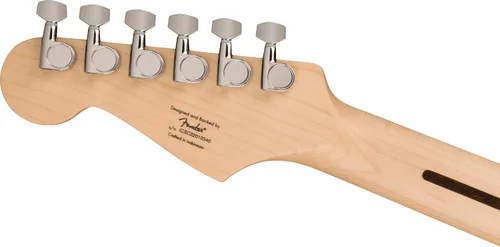 Vista 7 de Guitarra eléctrica Squire Sonic Stratocaster, Sunburst de 2 colores, diapasón de madera de arce, protector blanco