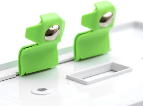Vista 5 de Paquete de 2 - SnapPower SwitchLight [para interruptores de luz de doble gang] - Placa de pared para interruptor de luz con luces LED nocturnas