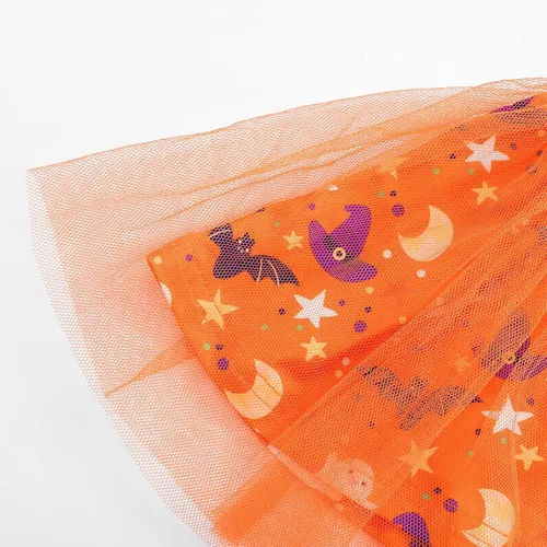 Vista 8 de URMAGIC Baby Girls My 1st Halloween Outfits Costumes Tutu Skirt Sets Pumpkin Ghost Outfits Newborn Romper Tulle Skirt