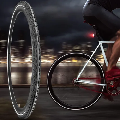 Vista 7 de Neumático de bicicleta 700X35C con neumáticos de bicicleta plegables de pared reflectante