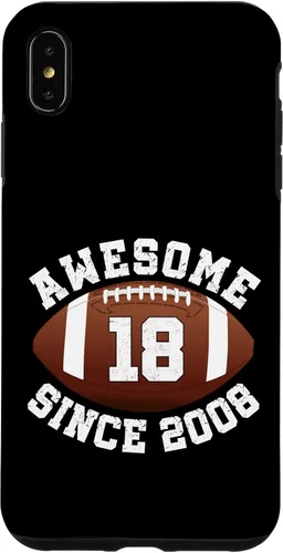 Vista 11 de Awesome Since 2008 18th Birthday Men Son American Football Case for iPhone 17