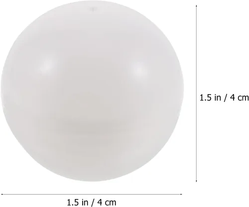 Vista 2 de Juego de 25 bolas de bingo para rifas, 1.57 pulgadas, color blanco, para juegos de lotería, para eventos, fiestas y actividades festivas