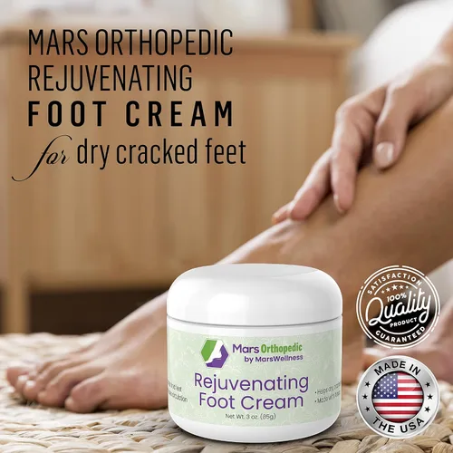 Vista 8 de Mars - Crema ortopédica rejuvenecedora para pies secos y agrietados, loción para pies diabéticos – Crema hidratante natural de acción rápida
