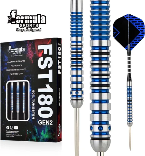Vista 7 de Formula Sports Juego de dardos de punta de acero al 90% tungsteno, juego de puntas de metal profesionales disponibles en 0.74 oz/0.78 oz/0.81