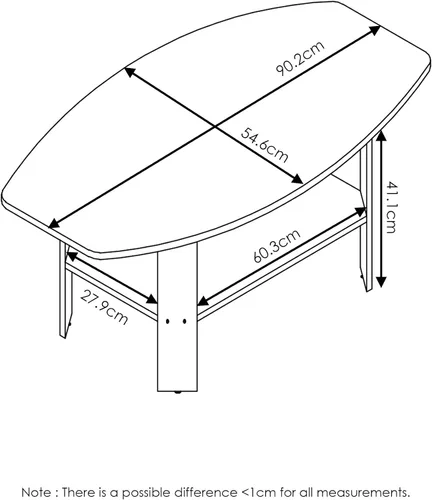 Vista 6 de Furinno Turn-N-Tube - Soporte para TV y mesa auxiliar