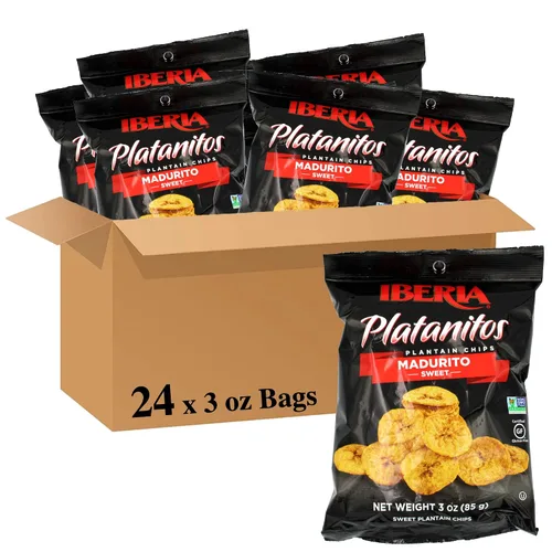 Vista 11 de Iberia Tostones - Chips de plátano, 2 onzas (paquete de 24)