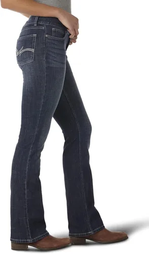 Vista 2 de Wrangler Jeans elásticos de tiro medio para mujer
