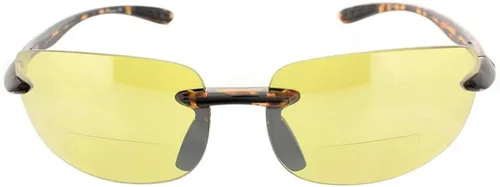 Vista 2 de Hombres y Mujeres Maui RimlessLupa bifocal Deportes ligero estilo SunreadersLectura anteojos de sol al aire última intervensión