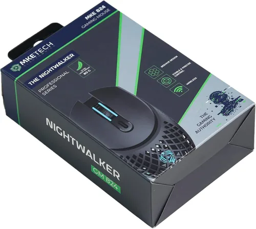 Vista 7 de Ratón de computadora con tres modos (Bluetooth/2.4G/cableado), mouse ligero con base de carga magnética, carcasa de panal, iluminación RGB