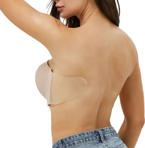 Vista 3 de JUST BEHAVIOR Sujetadores autoadhesivos invisibles sin tirantes para mujer 2.0