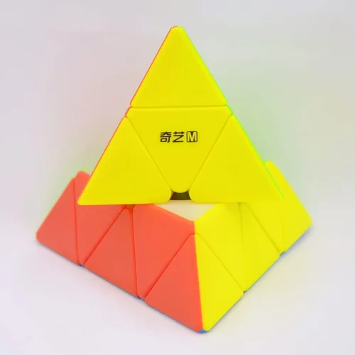 Vista 9 de Bukefuno QY Toys MS Series 3x3 pirámide de velocidad magnética, cubo sin pegatinas QY MS M Pyraminx Mofangge Speed Cube versión 2020
