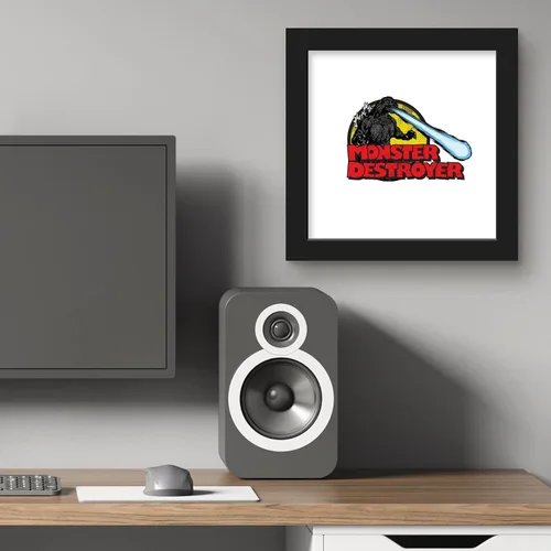 Vista 5 de Trends International Gallery Pops Godzilla - Póster de pared de destructor de monstruos, 12.00 x 12.00 pulgadas, versión de marco negro