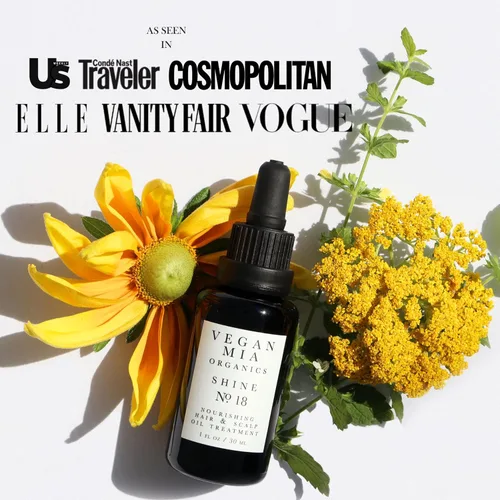Vista 4 de Aceite de romero orgánico USDA para el crecimiento del cabello con ricino, jojoba y más de Vegan Mia para nutrición intensa y tratamiento
