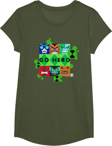 Vista 67 de Ben 10 Go Hero - Camiseta, Azul / Patchwork, S