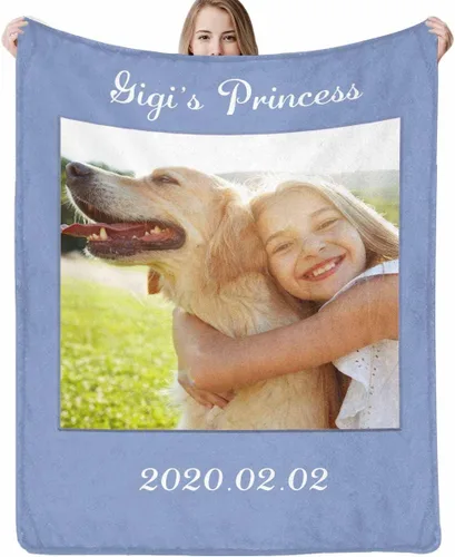 Vista 26 de D-Story Manta personalizada con fotos con cualquier texto - Mantas con imágenes personalizadas para Navidad, cumpleaños, regalos para parejas