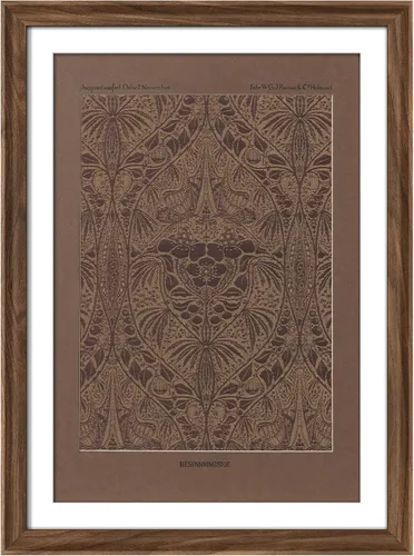 Vista 322 de MUDECOR Lienzo enmarcado prémium para pared, pinos nevados en bosque de invierno, ilustraciones modernas, arte contemporáneo, escénico, divertido