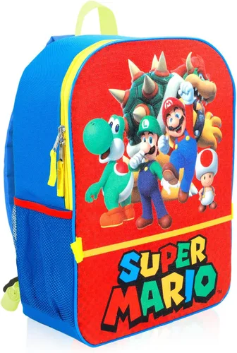 Vista 3 de Super Mario Paquete de mochila con lonchera para niños y más