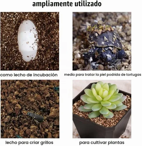 Vista 5 de Vermiculita 2.1QT para reptil tortuga terrario sustrato serpiente ropa