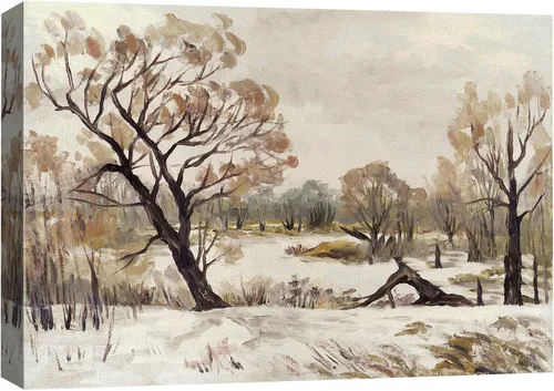 Vista 20 de SIGNFORD Lienzo impreso para pared, árboles de abedul dorados de otoño, bosque, decoración de guardería, paisaje decorativo, relajante, tranquilo