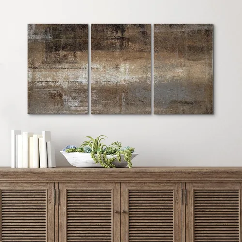 Vista 351 de wall26 Lienzo enmarcado para pared, juego de arte de acuarela pastel, paisaje rural, ilustraciones con formas abstractas, arte moderno, decorativo