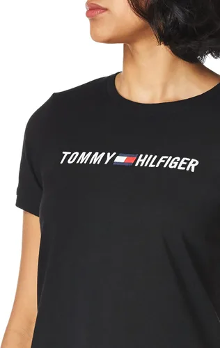 Vista 2 de Tommy Hilfiger Camiseta de rendimiento para mujer suave cuello redondo básica de verano
